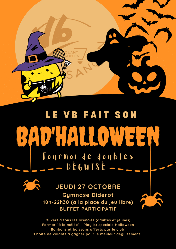 Bad'Halloween ce jeudi đ 1 Affiche Halloween