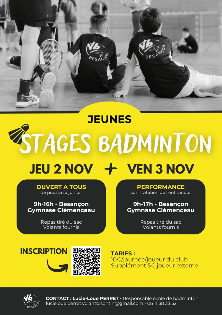 Stages JEUNES Toussaint