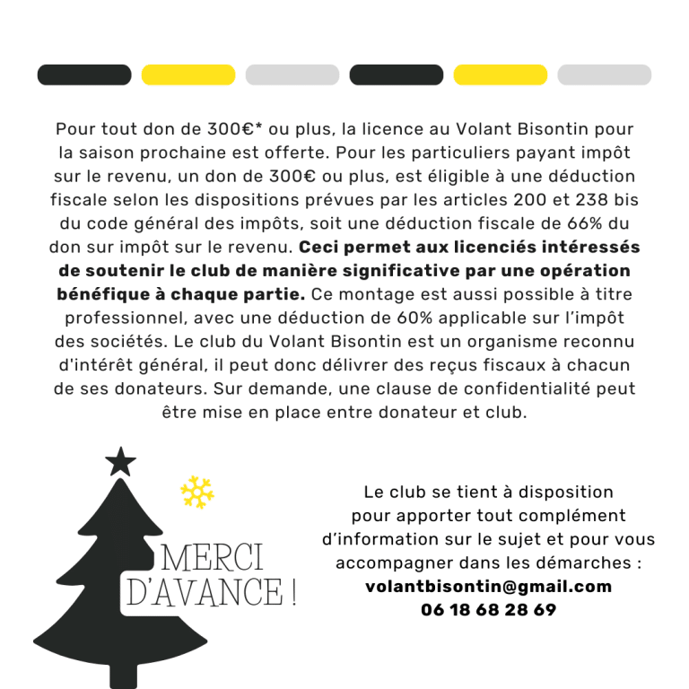 Collecte de dons, soutiens ton club ! 4 3
