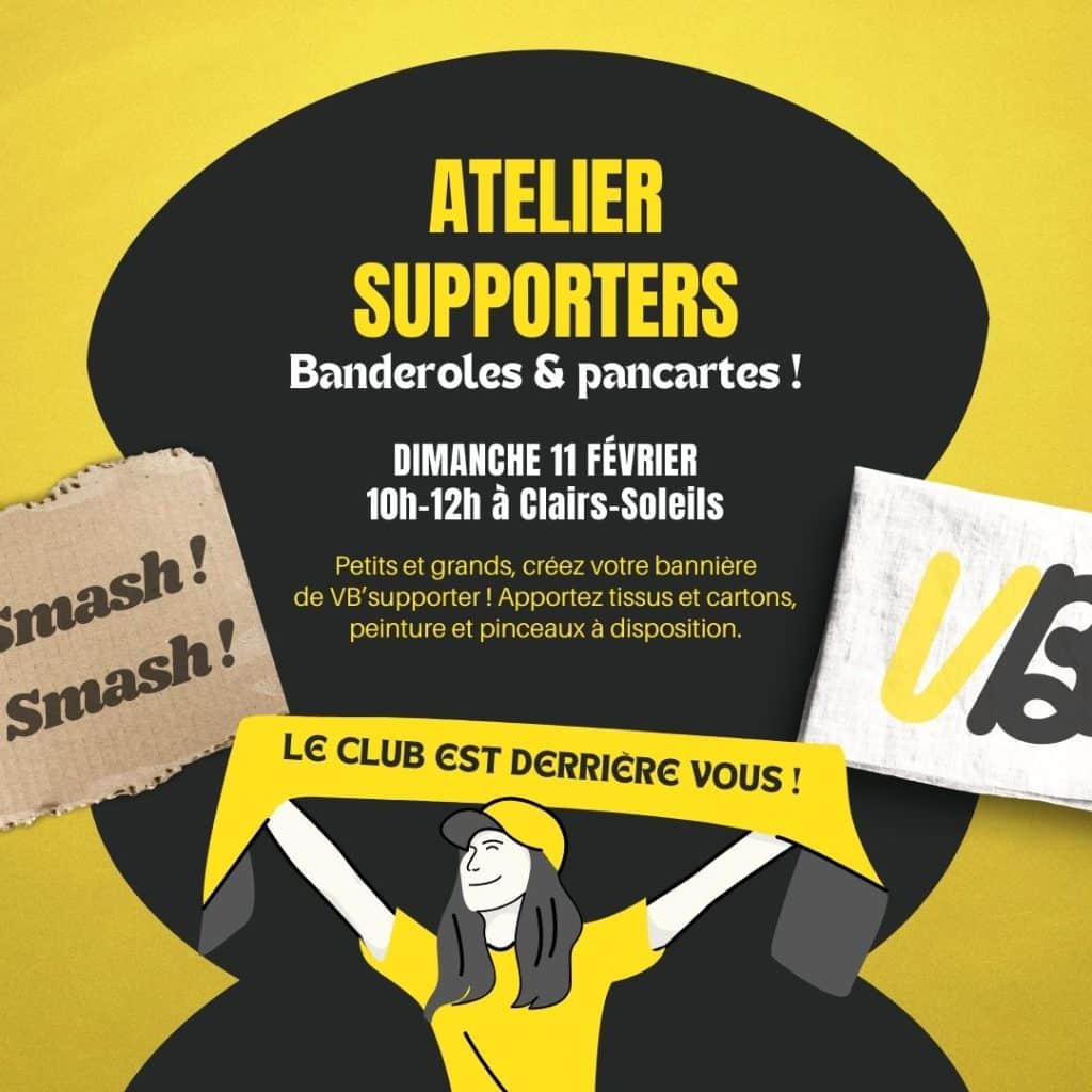 Atelier supporters ce dimanche ! 1 Atelier supporters