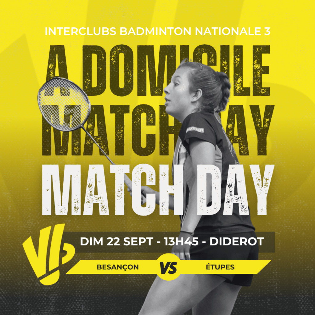 L'équipe 1 à domicile ce dimanche ! Interclubs Nationale 3 J1 1 Publications reseaux 4 1