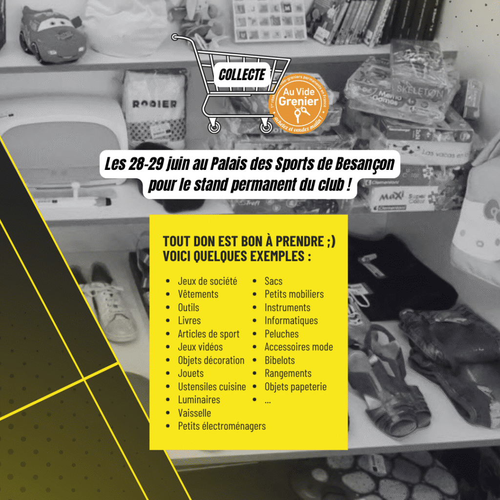 Collecte Au Vide Grenier sur le TEVB ce weekend ! 2 10