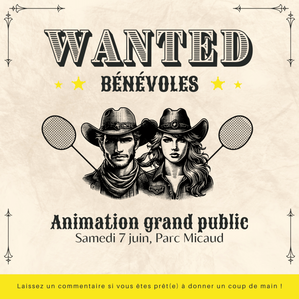 WANTED Bénévoles Animation grand public Samedi 7 juin 1 20