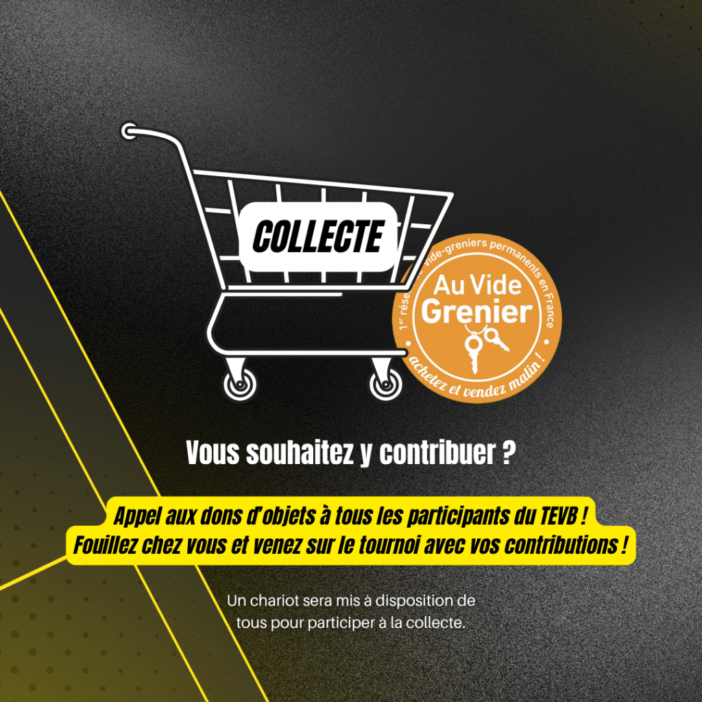 Collecte Au Vide Grenier sur le TEVB ce weekend ! 1 9