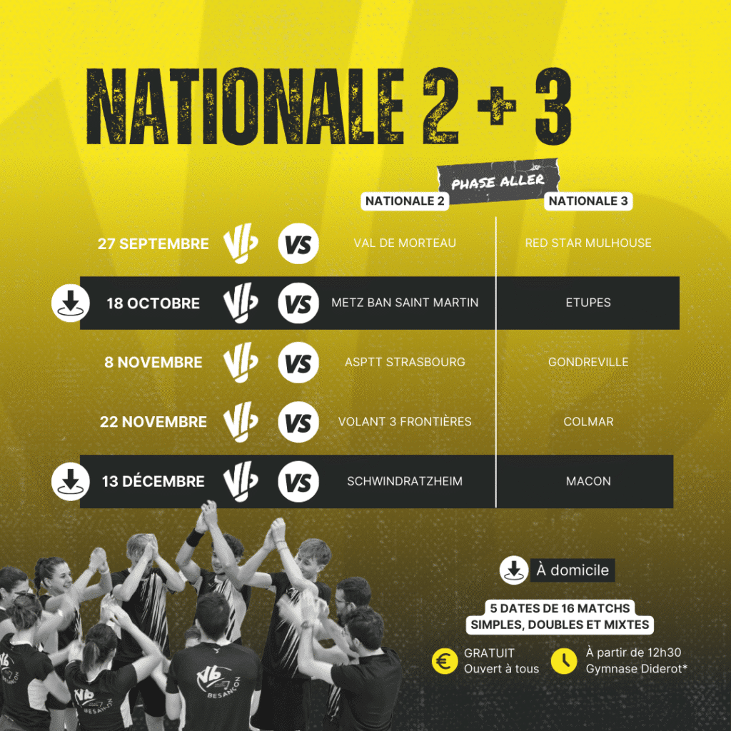 Calendrier ICN VOLANT BISONTIN 2